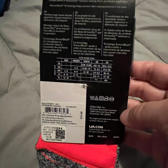 UA Run Cushion Socks - Picture 2 of 3